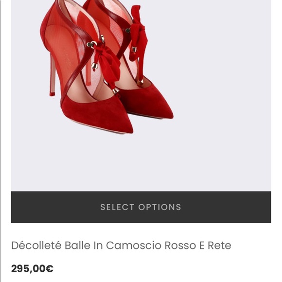 Beautiful red Italian made Leonardo Russo heels. - Picture 4 of 5
